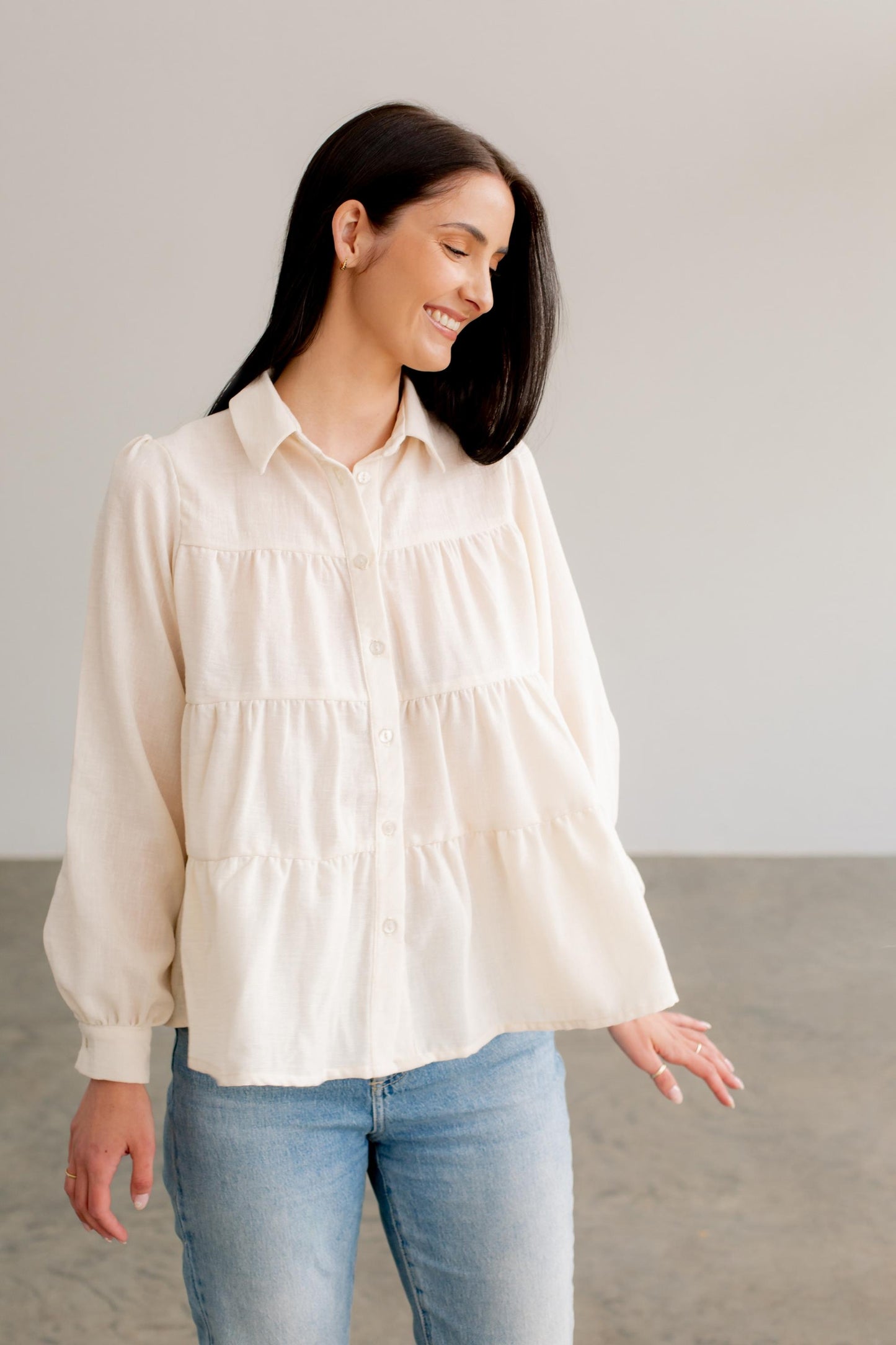 Tiered Shirt - Perfectly Pale